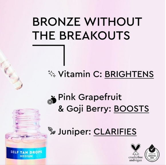 Tanologist Face + Body Self Tan Drops| Shade-Light |Beautiful Custom Tan| New - Picture 2 of 3